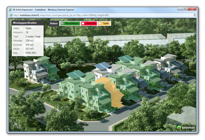 EstateBase Interactieve nieuwbouwplattegrond demo1