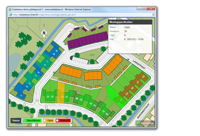 EstateBase Interactieve nieuwbouwplattegrond demo2