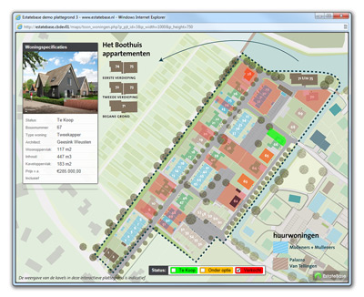 EstateBase Interactieve nieuwbouwplattegrond demo3